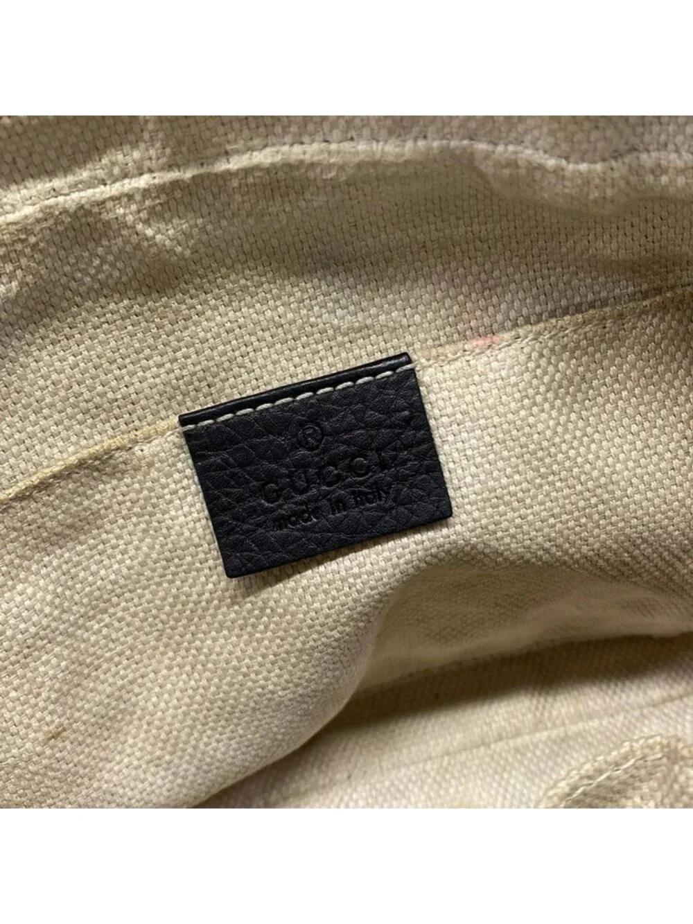 Gucci Shoulder Bag Soho Black Leather